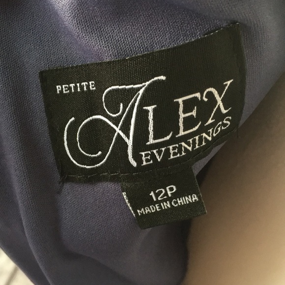 Alex Evenings ALine Sweetheart Long Stretch Dress - Picture 8 of 8